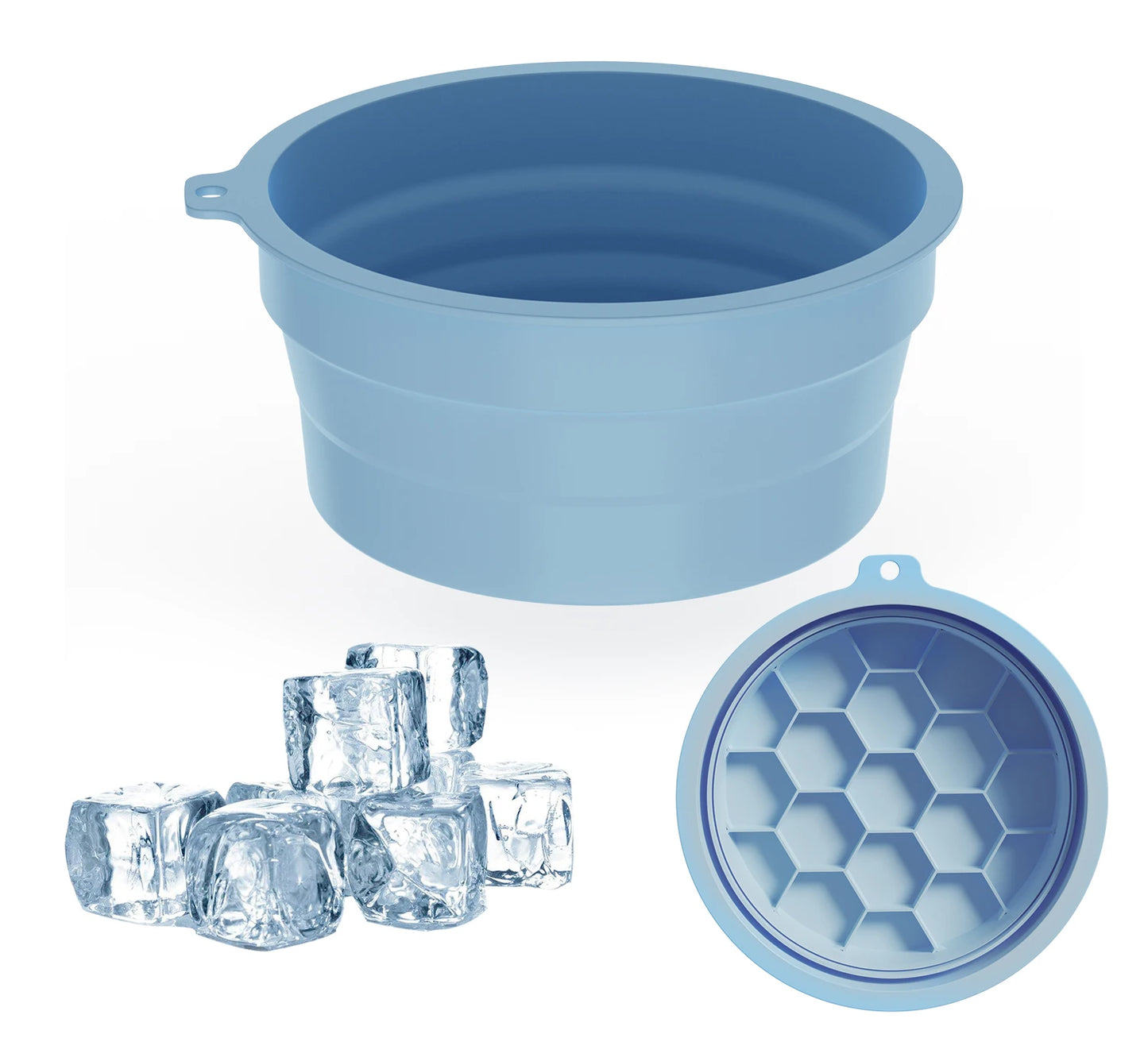Collapsible Silicone Face Ice Bath Tray Cold Therapy for Facial Puffiness Portable Cryo Skin Tool Travel Beauty Bowl Facial Tool