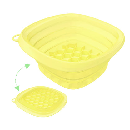 Collapsible Silicone Face Ice Bath Tray Cold Therapy for Facial Puffiness Portable Cryo Skin Tool Travel Beauty Bowl Facial Tool