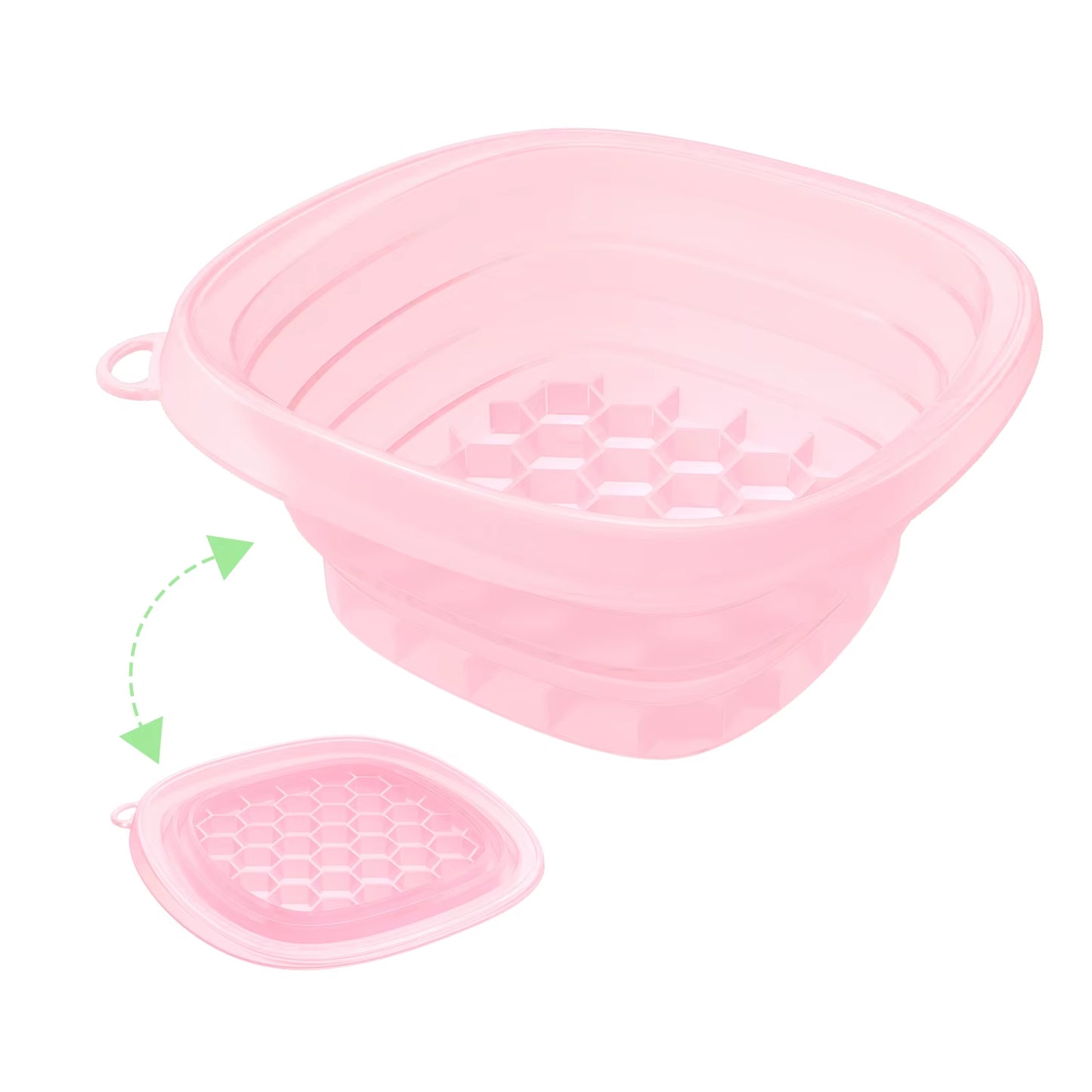 Collapsible Silicone Face Ice Bath Tray Cold Therapy for Facial Puffiness Portable Cryo Skin Tool Travel Beauty Bowl Facial Tool