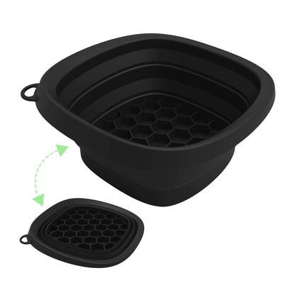 Collapsible Silicone Face Ice Bath Tray Cold Therapy for Facial Puffiness Portable Cryo Skin Tool Travel Beauty Bowl Facial Tool