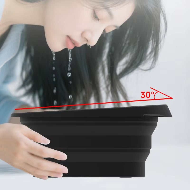 Collapsible Silicone Face Ice Bath Tray Cold Therapy for Facial Puffiness Portable Cryo Skin Tool Travel Beauty Bowl Facial Tool