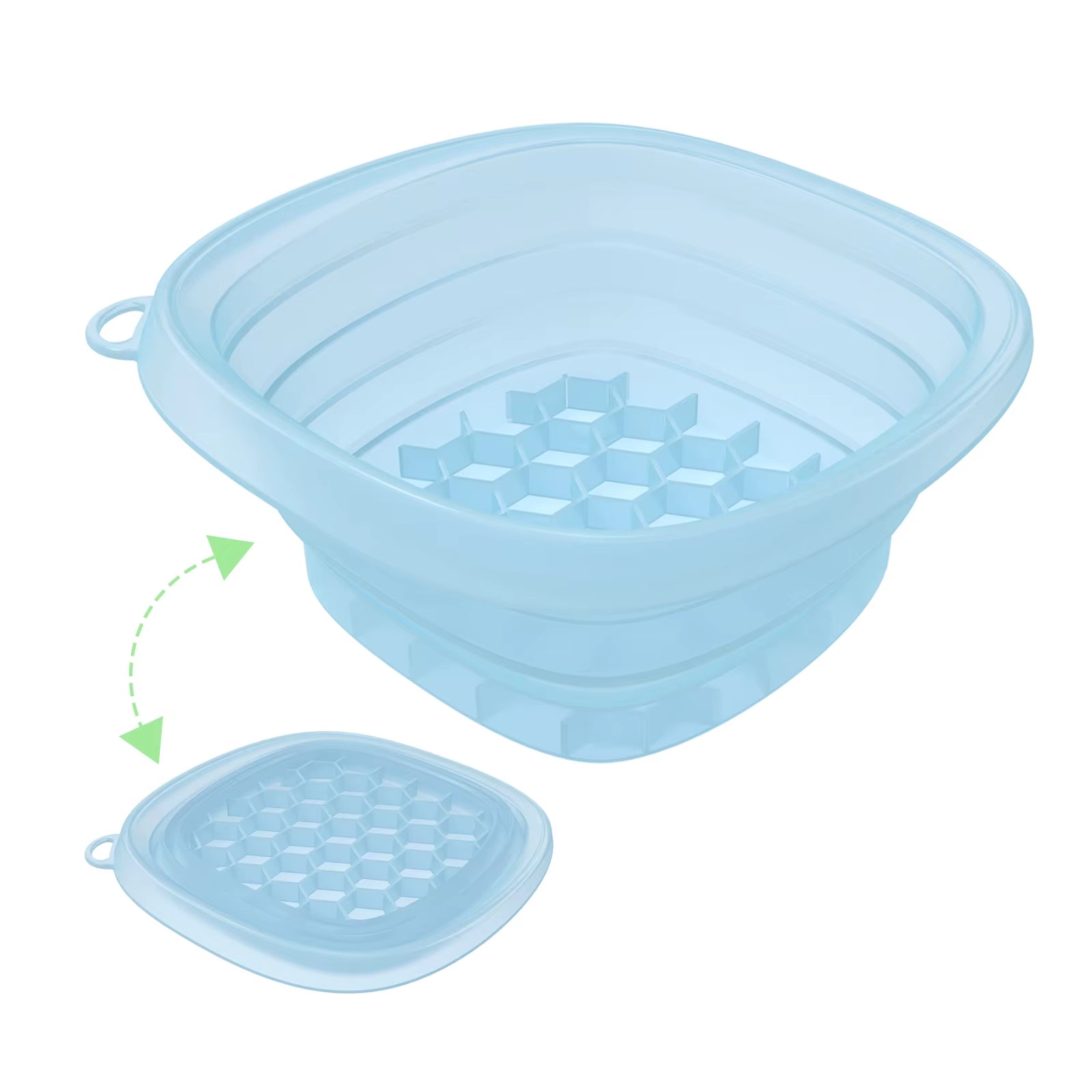 Collapsible Silicone Face Ice Bath Tray Cold Therapy for Facial Puffiness Portable Cryo Skin Tool Travel Beauty Bowl Facial Tool