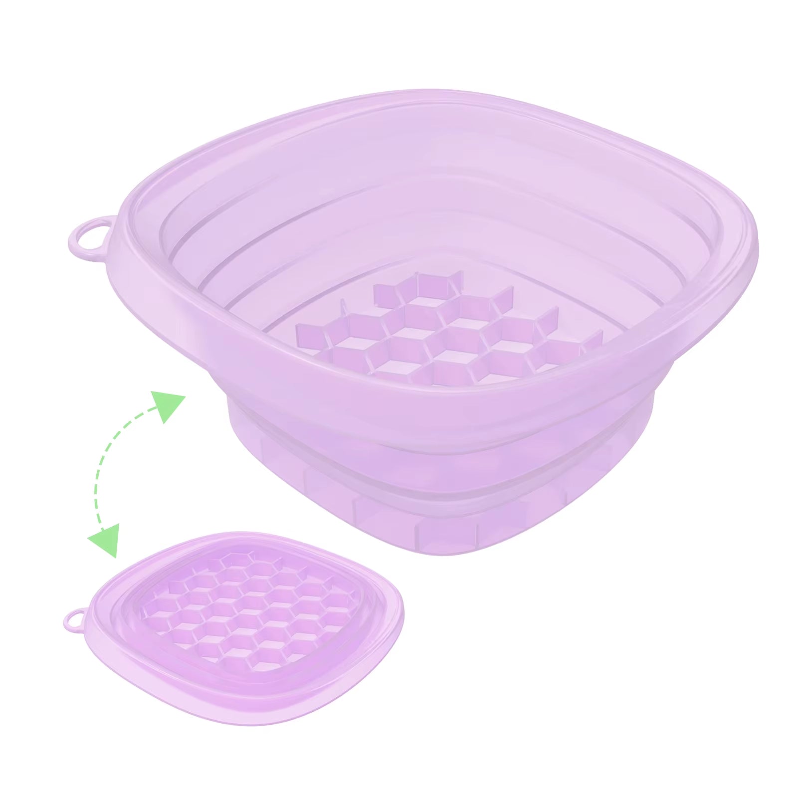 Collapsible Silicone Face Ice Bath Tray Cold Therapy for Facial Puffiness Portable Cryo Skin Tool Travel Beauty Bowl Facial Tool